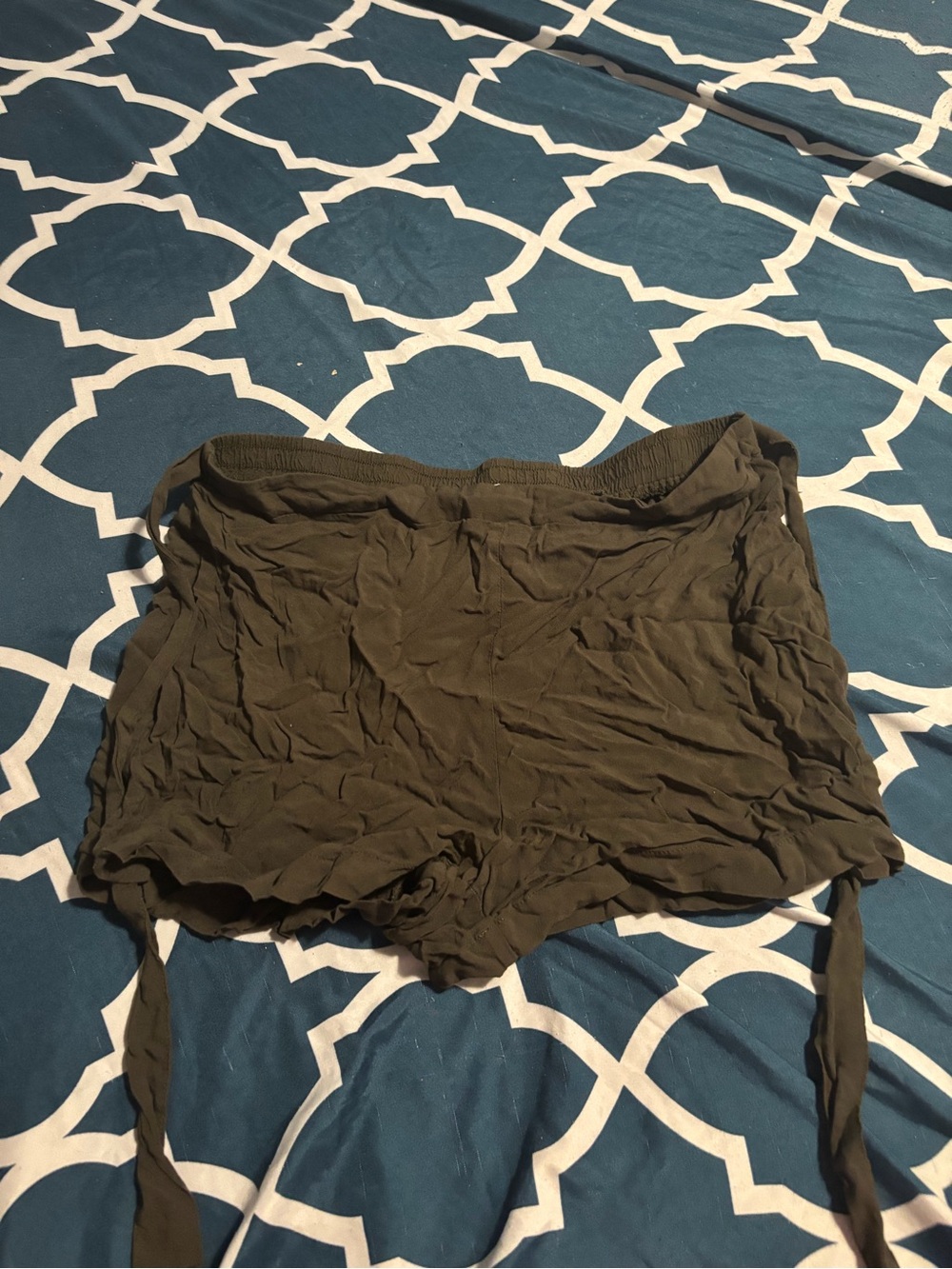 Ardene Olive Drawstring High-Waist Casual Shorts